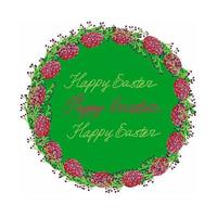 Greeting card for Easter. Cute funny illustration. vector