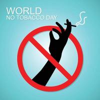 día mundial sin tabaco 31 de mayo vector