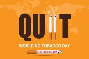 Stop Smoking. World No Tobacco Day. illustration Vector Eps 10.