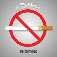 World No tobacco day  May 31 vector