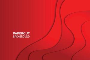 3D red papercut background with overlap layer background. vector background. for flyers, bunners, presentations and posters. Vector illustration