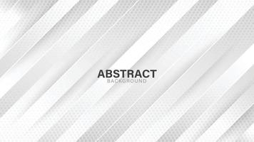 Grey and white abstract background with futurisctic and modern concept. vector