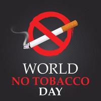 deja de fumar. día mundial sin tabaco. ilustraciones vectoriales eps 10. vector