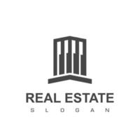 Real Estate And Apartment Logo Template vector