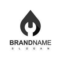 oil Company Logo, Oil Maintenance Symbol vector