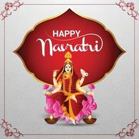Navratri indian festival celebration background vector