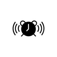 Alarm, Timer Solid Line Icon Vector Illustration Logo Template. Suitable For Many Purposes.