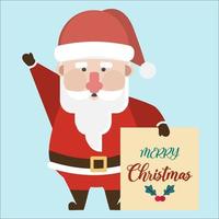 Santa clause character. vector