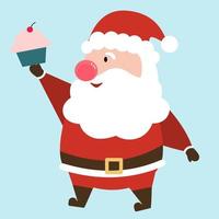 Santa clause character. vector