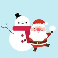 Santa clause character. vector