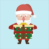 personaje de santa claus. vector