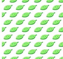 Ornate leaves seamless color vector pattern