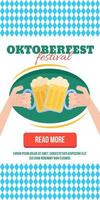 banner web elegante oktoberfest vector