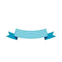 Ribbon banner with copyspace flat color illustration vector