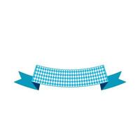 Ribbon banner with copyspace flat color illustration vector