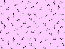 Leaf cartoon character seamless pattern on pink background vector