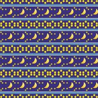 Star and moon pattern fabric pattern, bedding set pattern vector