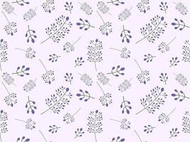 flower seamless pattern on purple background vector