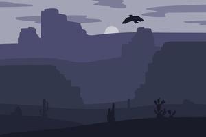 Wild West Landscape vector