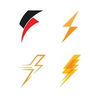 power Lightning Logo Template vector