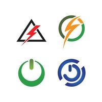power Lightning Logo Template vector