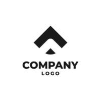 abstract simple and clean triangle monogram vector logo design element