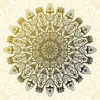 abstract boho mandala circular decorative vector design element