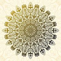 abstract boho mandala circular decorative vector design element