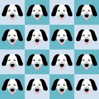 personaje de dibujos animados de cabeza de perro beagle sobre fondo azul