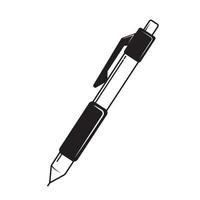 pen vector illustration, black and white, line art