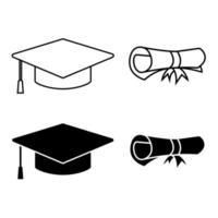 graduate symbol silhouette for graduation elements resource graphic