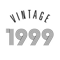 1999 vintage retro t shirt design vector