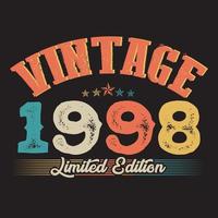 1999 vintage retro t shirt design, vector, black background vector