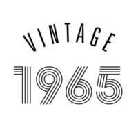 1965 vintage retro t shirt design vector