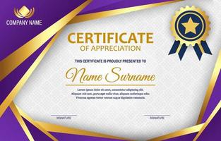 Certificate of Seminar Template vector