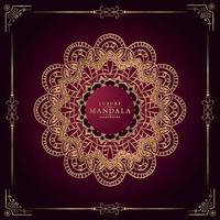 Luxury mandala background with arabesque pattern Arabic Islamic east style for Wedding card, book cover vector eps 10