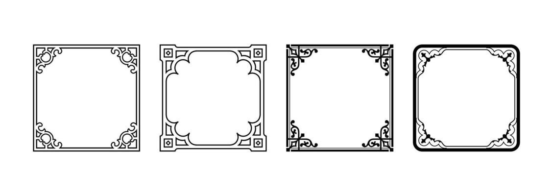 Vector Frames and Borders Collection Set