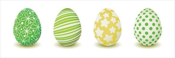 Set of Easter eggs Vector