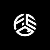 FEQ letter logo design on white background. FEQ creative initials letter logo concept. FEQ letter design. vector