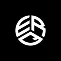 diseño de logotipo de letra erq sobre fondo blanco. concepto de logotipo de letra de iniciales creativas erq. diseño de letra erq. vector