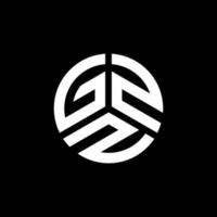 GZZ letter logo design on white background. GZZ creative initials letter logo concept. GZZ letter design. vector