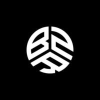 diseño de logotipo de letra bzr sobre fondo blanco. concepto de logotipo de letra de iniciales creativas bzr. diseño de letras bzr. vector