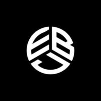 EBJ letter logo design on white background. EBJ creative initials letter logo concept. EBJ letter design. vector