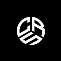 CRS letter logo design on white background. CRS creative initials letter logo concept. CRS letter design. vector