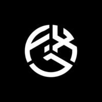 FXL letter logo design on white background. FXL creative initials letter logo concept. FXL letter design. vector