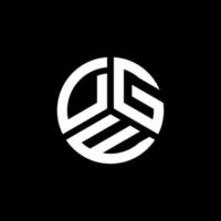 diseño de logotipo de letra dge sobre fondo blanco. concepto de logotipo de letra de iniciales creativas dge. diseño de letra ge. vector