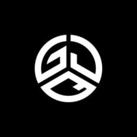 diseño de logotipo de letra gjq sobre fondo blanco. concepto de logotipo de letra de iniciales creativas gjq. diseño de letras gjq. vector