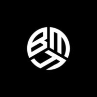 diseño de logotipo de letra bmy sobre fondo blanco. concepto de logotipo de letra de iniciales creativas bmy. diseño de letra bmy. vector