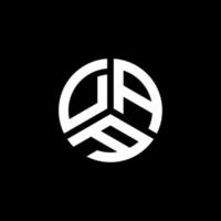 diseño del logotipo de la letra daa sobre fondo blanco. concepto de logotipo de letra de iniciales creativas de daa. diseño de letras daa. vector