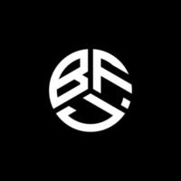 diseño de logotipo de letra bfj sobre fondo blanco. concepto de logotipo de letra de iniciales creativas bfj. diseño de letras bfj. vector